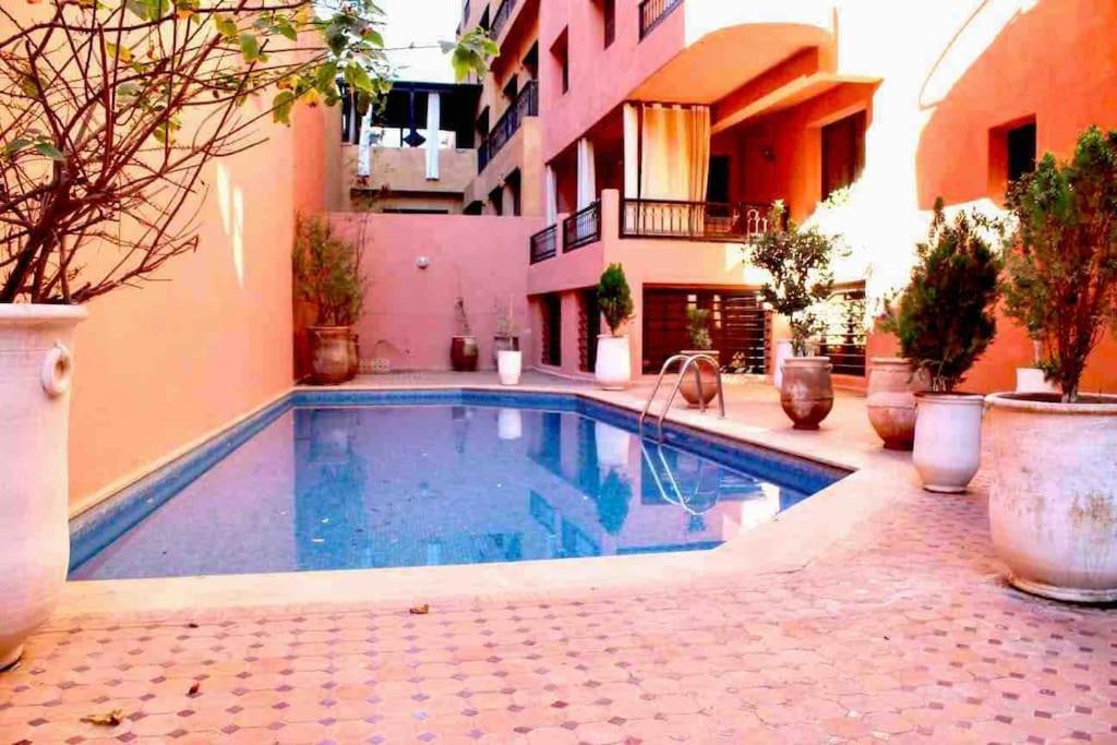 Cosy Appartement Au Coeur De Gueliz Marrakesch Exterior foto